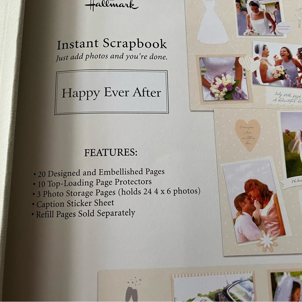 Hallmark Cream Instant Scrapbook with Heart Design - Picture 2 of 7